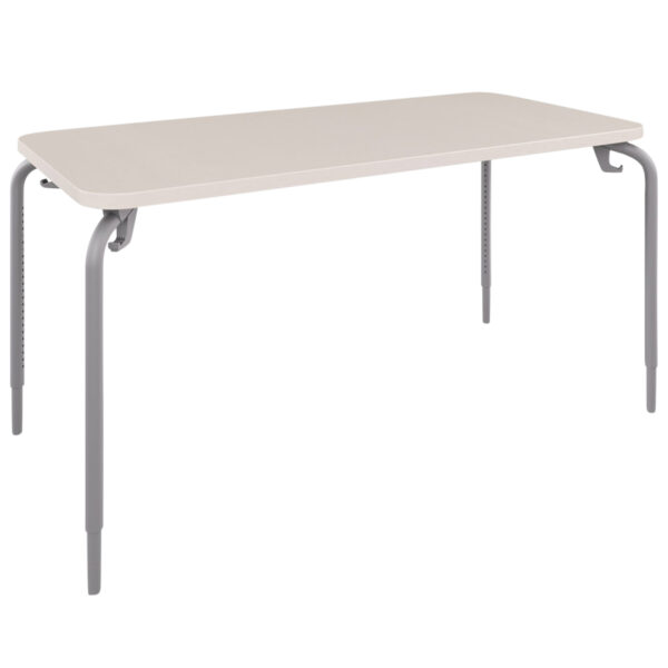 Adjustable Height Two-Student Desk, in Classic Linen