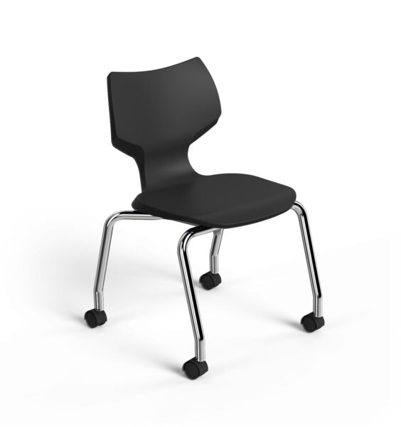 Flavors Mobile Stack Chair platinum frame