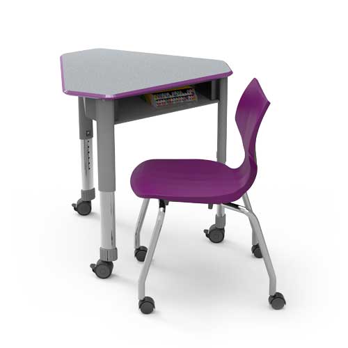 Open Front Diamond Student Desk